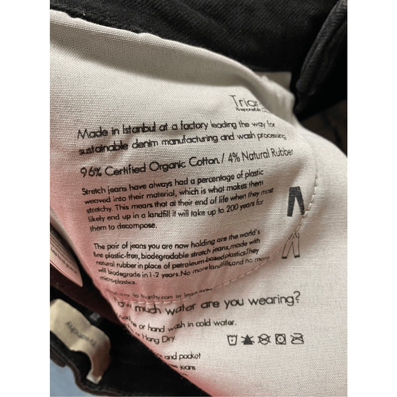 Triarchy NWT Ms Hawn High Rise Loose Skinny True Black Sz 27 - Picture 5 of 8